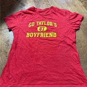 Women's T-Shirt “Go Taylor’s Boyfriend” “Travis Kelce” Small